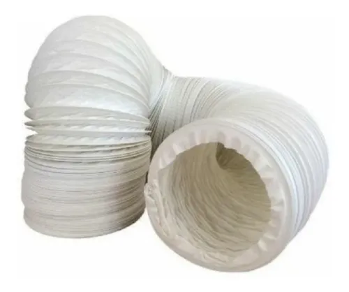 Caño Corrugado Para Extractores En Pvc Y En Aluminio 100mm