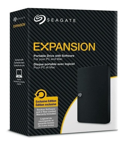 Imagen 4 de 6 de Disco Duro Externo Seagate Expansion 1tb Usb 3.0 Negro