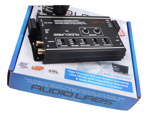 Convertidor De 2 Canales Halta Baja Audio Labs Adl-ld2pro Color Negro