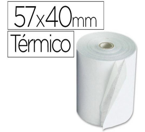 Rollo Papel Termico 57 X 40 Mm Punto De Venta Paq/10 Und