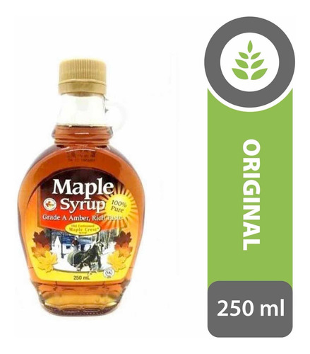 Imagen 1 de 4 de Jarabe De Arce Maple Syrup Origen Canada X 250 Ml