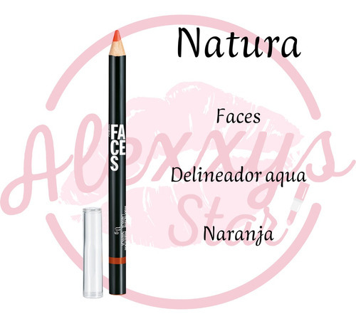 Aqua - Delineador facial - Natura | Cor laranja