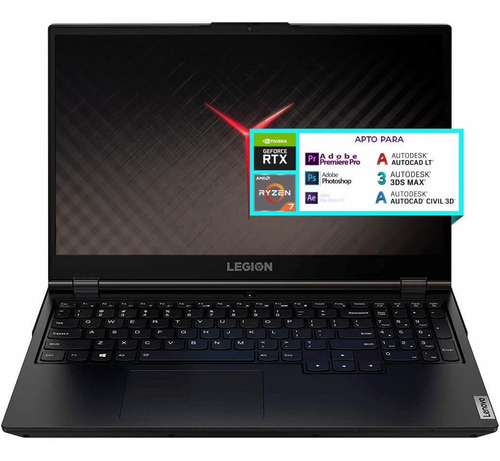 Laptop Lenovo Legion 5 Rtx 3070 Ryzen 7 64gb 512gb  17
