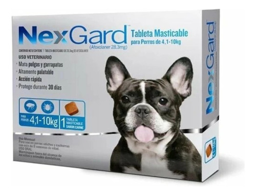 Antipulgas Antigarrapas Nexgard Para Perros 4-10 Kg 