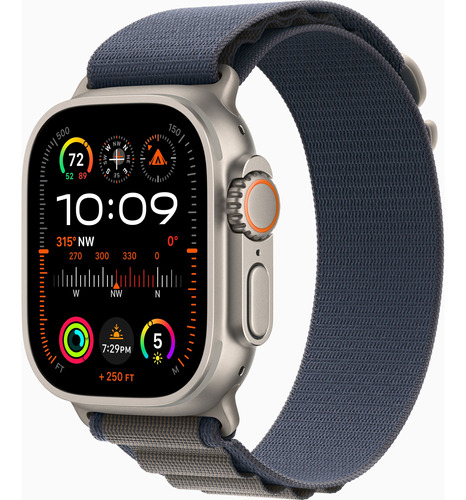 Apple Watch Ultra 2 49mm Titanium Blue Alpine Loop L