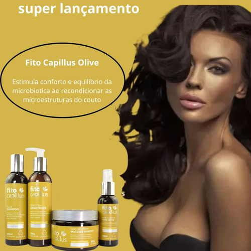Kit Fito Capillus Oliveshampoo, Cond, Másc, Tônico Grandha