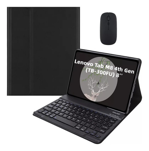 Z Funda+teclado+ratón Para Lenovo Tab M8 4th Gen(tb-300fu) Ñ