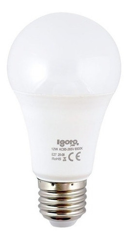 Bombillo Led Ahorrador E-27 12w 65k Igoto