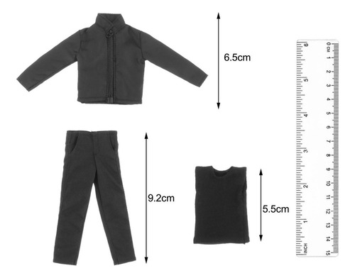 Trajes De Ropa De Figura De Hombre B Escala 1:12 Para
