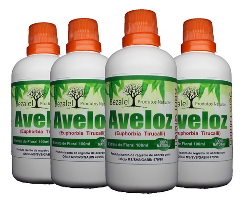 Imagem 1 de 4 de Kit 4 Un Extrato De Aveloz C/ Desconto Leve 4 Pague 3