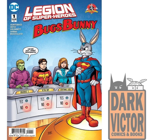 Legion Of Super-heroes Bugs Bunny Dc Vs Looney Tunes Stock