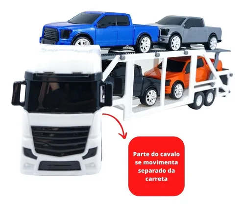 Carreta Caminhão Guincho Carrinho Cegonha Brinquedo Infantil - Escorrega o  Preço