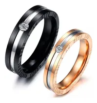 Comprar Duo Anillos De Pareja Novios Amigos Amor Amistad Rosa Negro