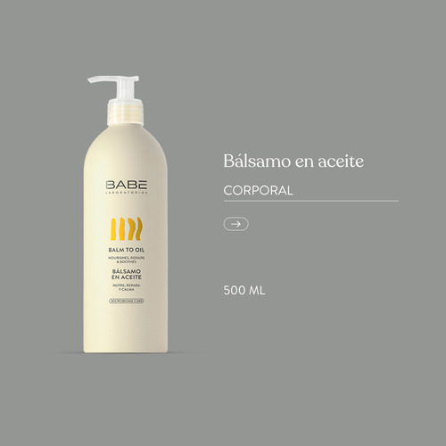 Bálsamo En Aceite Corporal BABÉ Nutritivo 500ml