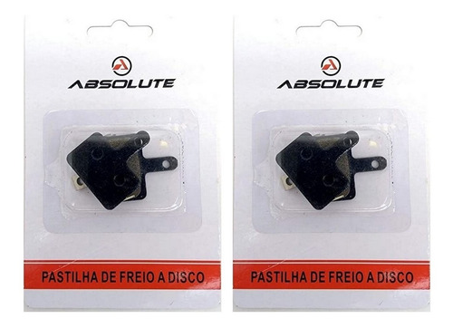 Imagem 3 de 3 de 2 Par Pastilha Freio Disco Absolute Mt200 Mt400 Mt500 = B01s