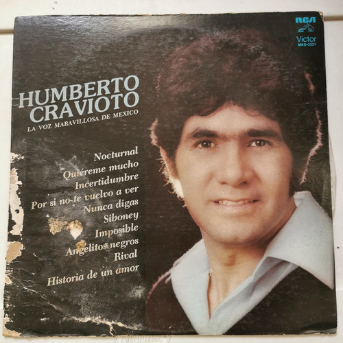 Disco Lp:humberto Cravioto- La Voz Marivillosa