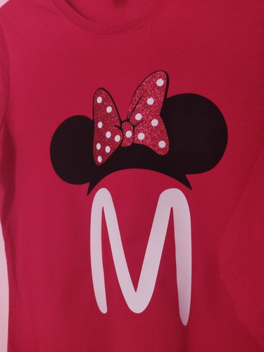Set De 4 Playeras Personalizadas Minnie O Mickey Disney