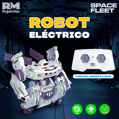 6 En 1 Robot Espacial Con Control Remoto 2.4ghz Bloques