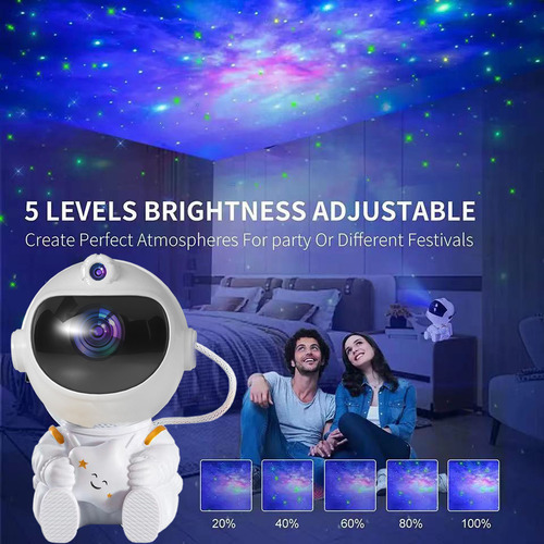 Lk Proyector De Luz Nocturna Astronauta Galaxy Starry Sky