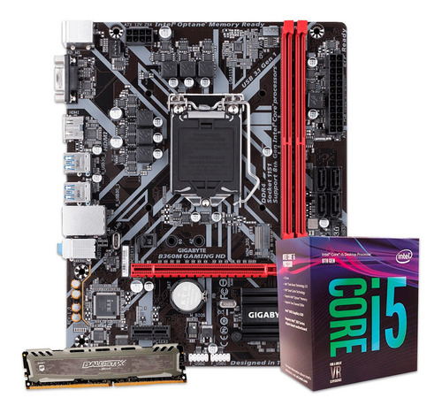 Combo Actualizacion Intel Core I5 8400 + B360 + 16gb 2400mhz