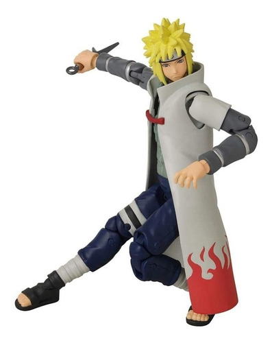 Figura Namikaze Minato Naruto 16cm Articulable Y Accesorios