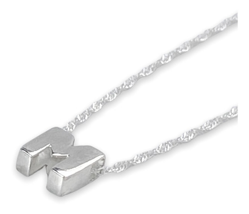 Cadena Con Dije De Letra Inicial Plata 925 (zd001)