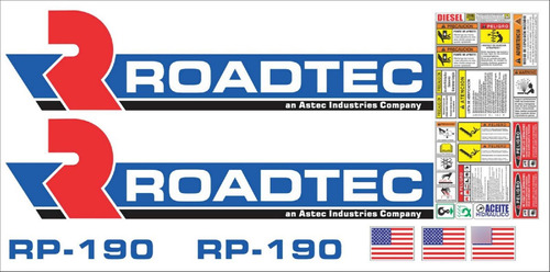 Kit De Calcomanías Para Roadtec Rp190