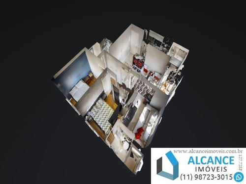 Imagem 2 de 30 de Apartamento Com 55,70 M² Com 2 Dormitórios, 2 Banheiros E 1 Sem Vaga À Venda No Condomínio Newway Liberdade - Ap00400 - 34698366