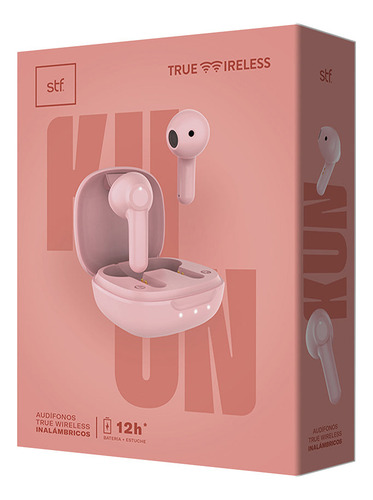Audífonos Inalámbricos True Wireless Stf Kun 12 Hrs Rosa