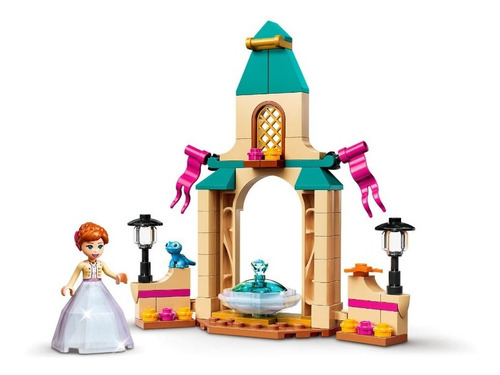 Imagem 4 de 6 de Lego Disney Para Meninas Pátio Do Castelo Da Anna 74pç 43198
