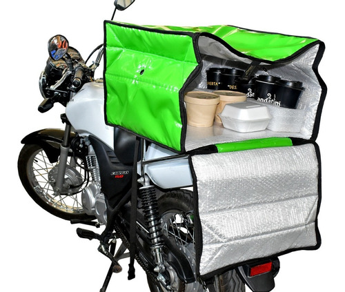 Bolsa Mochila Térmica Abatible Reparto Uber Limón 50x50x35cm