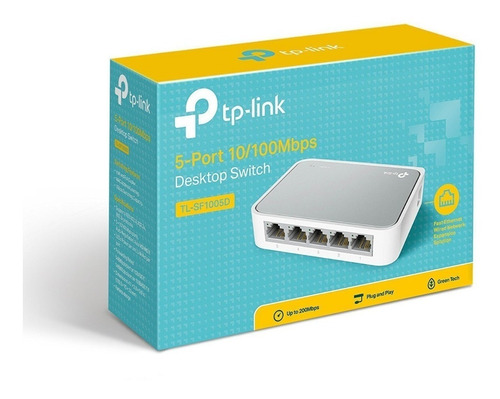 Switch 5 Puertos Tp Link Tl Sf1005d 10/100 Mbps 5 Bocas