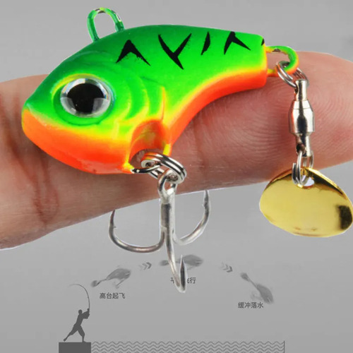 Isca Artificial Spinner 3,5cm / 14g Fundo Tucunaré Robalo