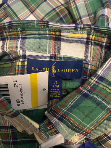 Polo Ralph Lauren Camisa Niño Talla 14/16 Estetica 9.99
