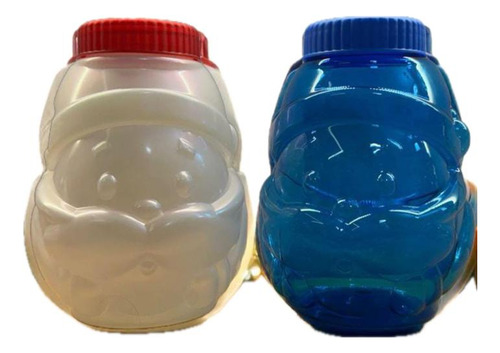 10 Vaso En Forma De Santa Claus, Navidad 1l Colores