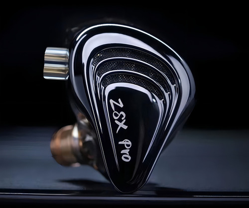 Auriculares Kz Zsx Pro I Monitores In Ear 12 Drivers Sin Mic Color Negro Sin Microfono