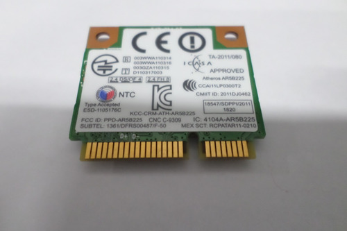 Pci Wireless + Bt Ar5b225 Samsung Np275e4e Np270e4e Np300e4c