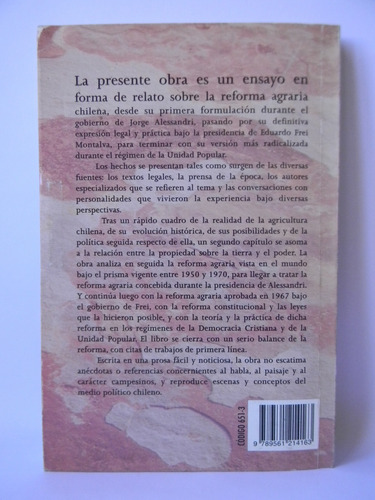 La Tierra Y El Poder Arturo Fontaine Aldunate 1era Ed. 2001 (Usado)