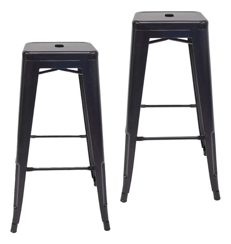 Silla Para Bar Para Barra Cocina/ Banco Para Bar Acabado de la estructura c Color Negro