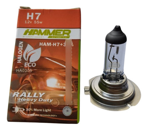 Bombillo H7 12v 55w Rally Hammer Automotriz