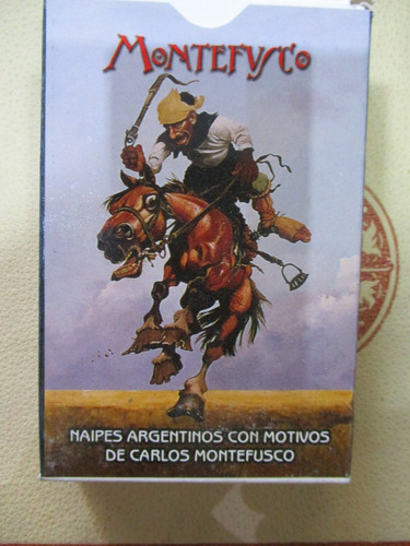 Imagen 1 de 4 de Naipes Argentinos Con Motivos De Carlos Montefusco
