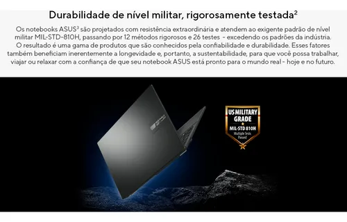 Notebook Asus Vivobook Go 15 E1504, Amd Ryzen 5 7520u 2,8 Ghz, 8gb Ram, 256gb Ssd, Windows 11 Home, Tela 15,6  Fhd, Black - E1504fa-nj825w Preto