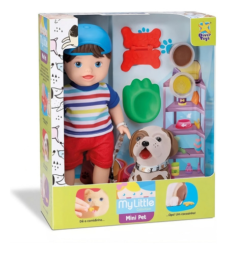 Boneco My Pet Com Cachorro E Acessorios Divertoys 8102