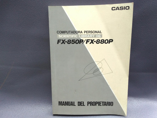 Mercurio Peruano: Libro Manual Caculadora Casio Fx 880p L116