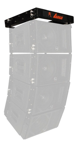 Bumper Leacs Para Caixa Line Array Ab110 Com Aranha Preto