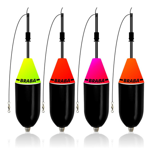 Combo C/4 Boias Cevadeira Braba - Jr Pesca Cor Kit