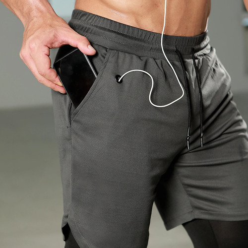 Pantalones Deportivos De Doble Capa Para Hombre