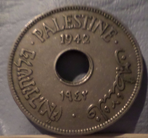 Israel Palestina 10 Mils 1942 Exc-