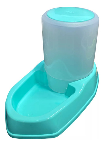 Comedero O Bebedero Dispenser Alimento Agua Perro Gato Tolva Turquesa