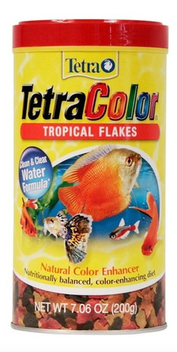 Imagen 1 de 1 de Tetra Alimento Tetracolor Tropical Flakes 200 Gr 7.06 Oz Acuario Peces Pecera